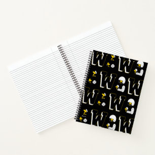 Carnet Lettre sport Woodstock Varsity Motif
