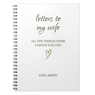 Carnet Lettres à ma femme – Lettre personnalisée