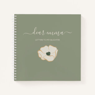 Carnet Lettres à ma fille Mémoire de conservation simpl