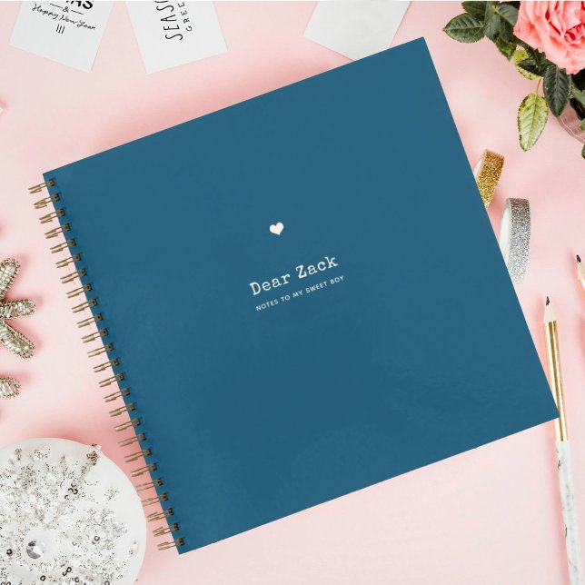 Carnet Lettres à mon fils | Garder la mémoire bleue (Créateur téléchargé)