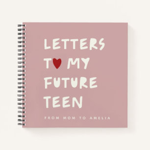 Carnet Lettres à mon futur Ado - Keepsaké personnalisé