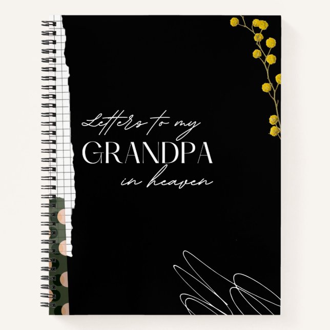 Carnet Lettres À Mon Grand-Père Dans Le Ciel (Devant)