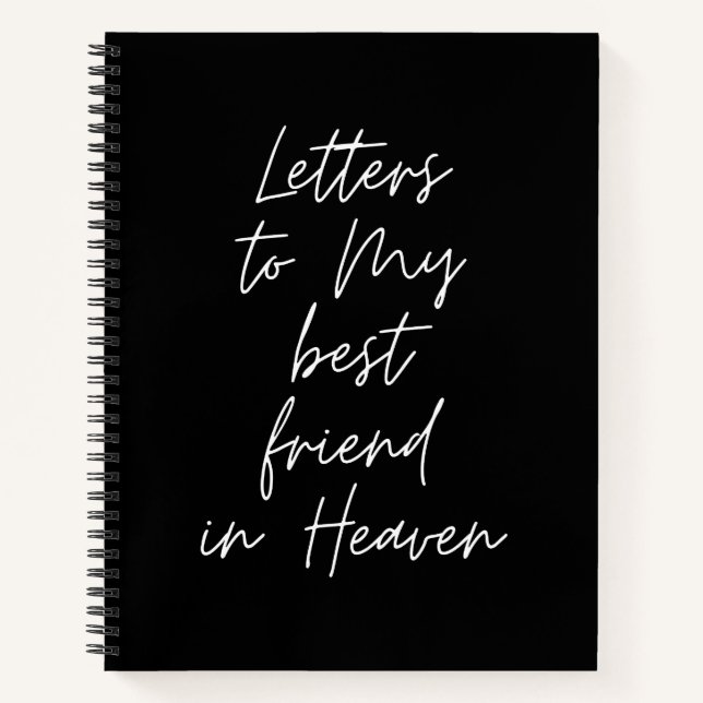 Carnet Lettres À Mon Meilleur Ami Dans Le Ciel (Devant)