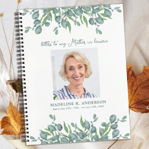 Carnet Lettres Au Ciel Eucalyptus Grief Photo Personnalis
