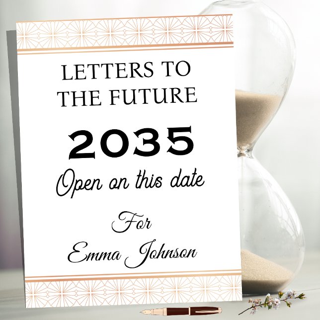 Carnet Lettres au futur, souvenir personnalisé (Créateur téléchargé)