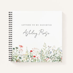 Carnet Lettres de pré fleurs sauvages à ma fille Mémoire