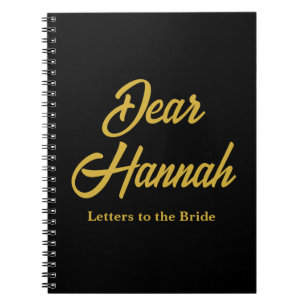 Carnet Lettres personnalisées à la mariée Hen Do Fête des