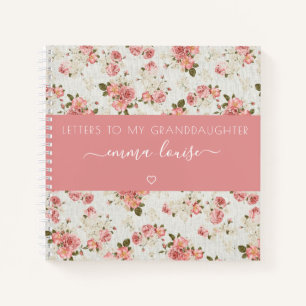 Carnet Lettres vintages à ma petite-fille Keepsaké Noteb