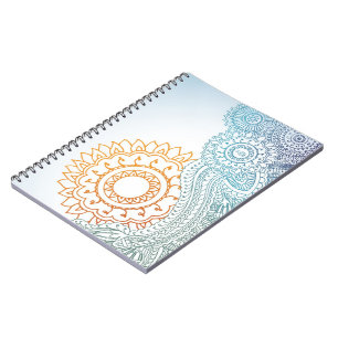 Carnet Lever de soleil détaillé d'abrégé sur henné