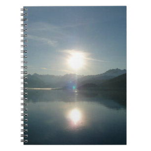 Carnet Lever de soleil sur College Fjord Alaska Photograp
