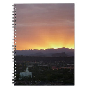 Carnet Lever de soleil sur le paysage de St. George Utah