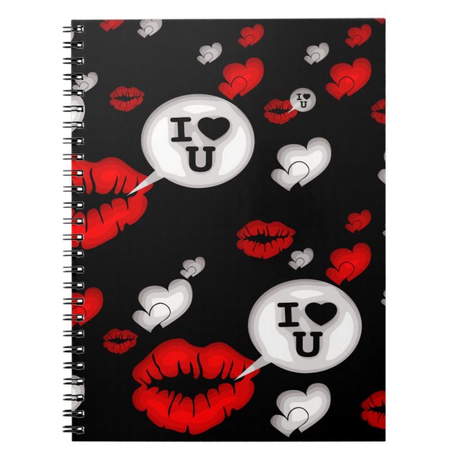 Carnet Lèvres et amour (Devant)
