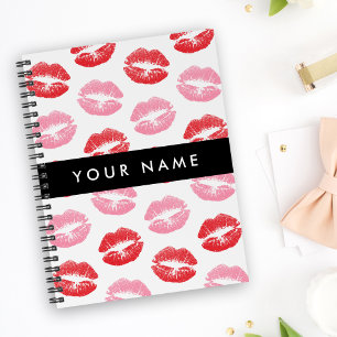 Carnet Lèvres Rouges, Lèvres Roses, Baiser, Votre Nom, Pe