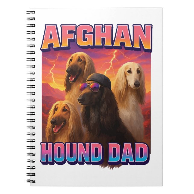 Carnet Lévrier afghan (Devant)