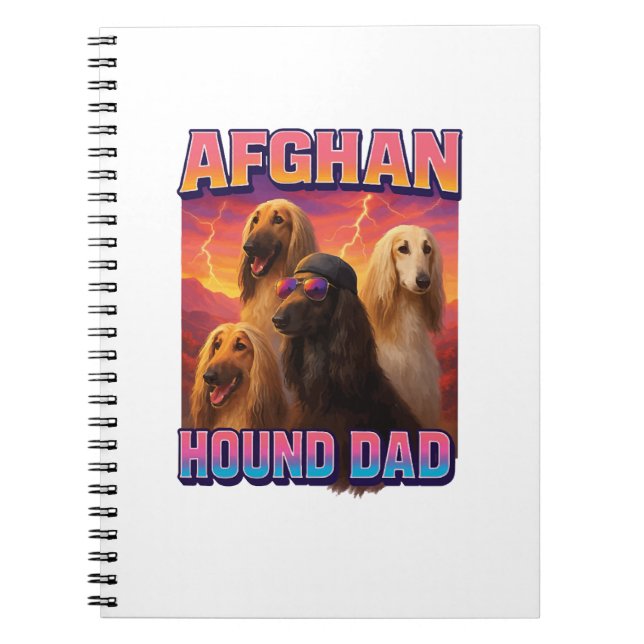 Carnet Levrier Afghan (Devant)