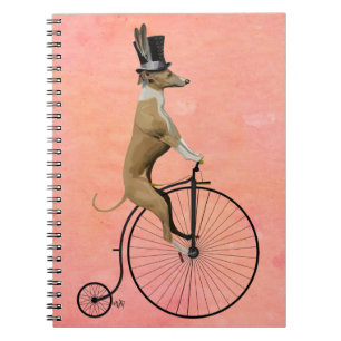 Carnet Lévrier sur le quart de penny noir de penny