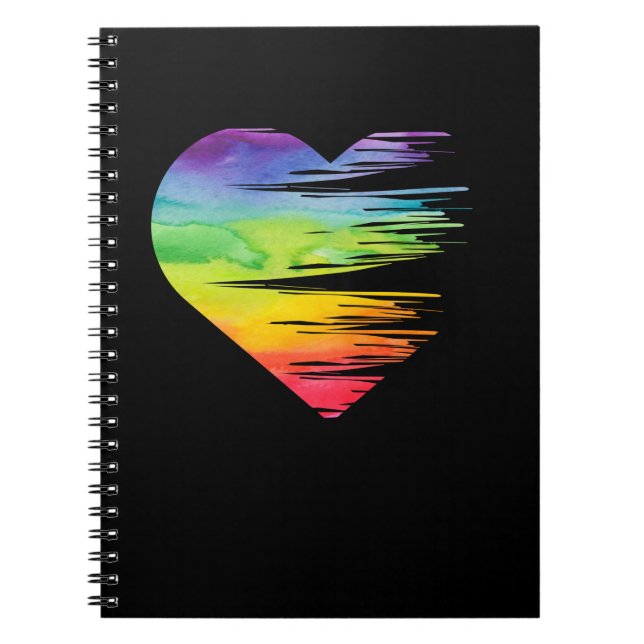 Carnet LGBT Pride Égalité Sensibilisation au coeur Gay Le (Devant)