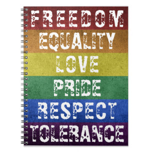 Carnet LGBT Pride Moderne Arc-en-ciel