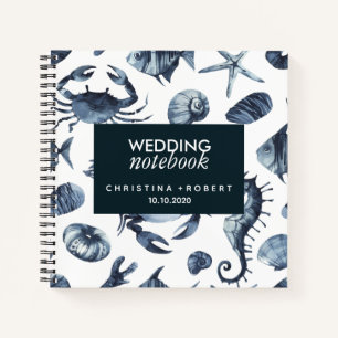 Carnet L'hippocampe bleu   Mariage maritime nautique