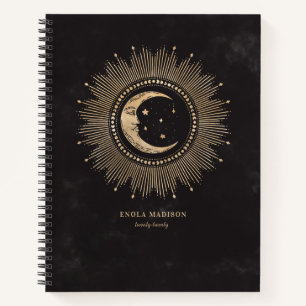 Carnet L'homme croissant dans la lune Personnalisé