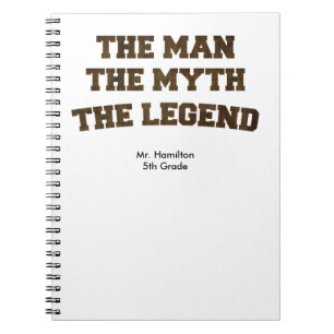Carnet L'Homme Le Mythe La Légende Cadeau Enseignant