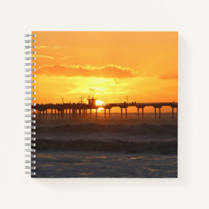 Carnet L'homologue californien au coucher du soleil