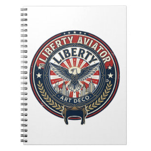 Carnet Liberty Aviator Patriotique Patriotique Aviation V