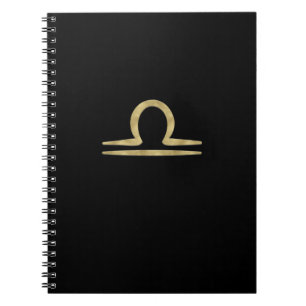 Carnet LIBRA Gold Septembre Octobre Anniversaire Astrolog