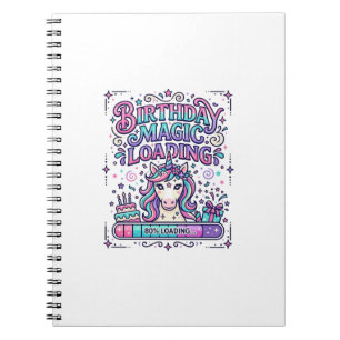 Carnet Licorne Anniversaire Magie Chargement Coloré Marke