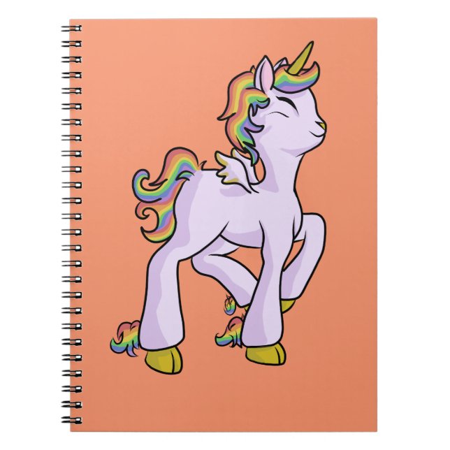 Carnet Licorne d'arc-en-ciel ! (Devant)
