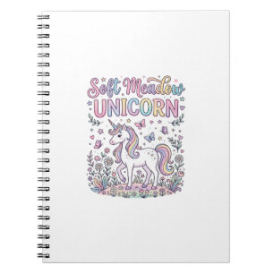 Carnet Licorne Douce Prairie Licorne Adorable Conception