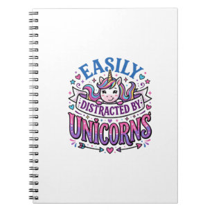 Carnet Licorne Facilement Distraite par la Publicité de L