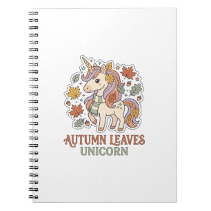 Carnet Licorne Feuilles D'automne Licorne Conception Grap