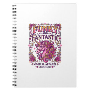Carnet Licorne funky et fantastique design zazzle stylé_