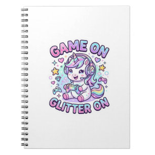 Carnet Licorne Jeu Sur Paillettes Sur Graphisme Merch De