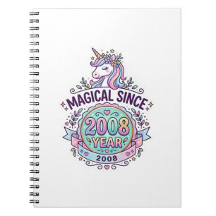 Carnet Licorne Magique Depuis Année Graphisme Zazzle D