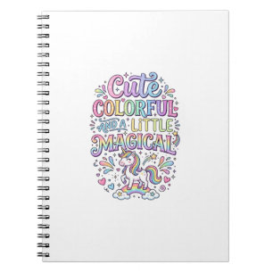 Carnet Licorne Mignonne Colorée et un Peu Magique Origina