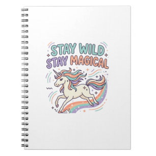 Carnet Licorne Reste Sauvage Reste Magique Produit Tendan