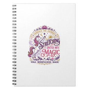 Carnet Licorne s'étirant dans mon magnifique fond blanc s