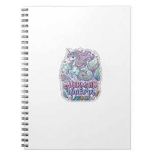 Carnet Licorne Sirène Licorne Lagune Conception Graphique