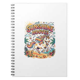 Carnet Licorne Sunshine Sabots Autocollant Commercial et 