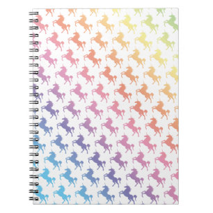 Carnet Licornes d'arc-en-ciel