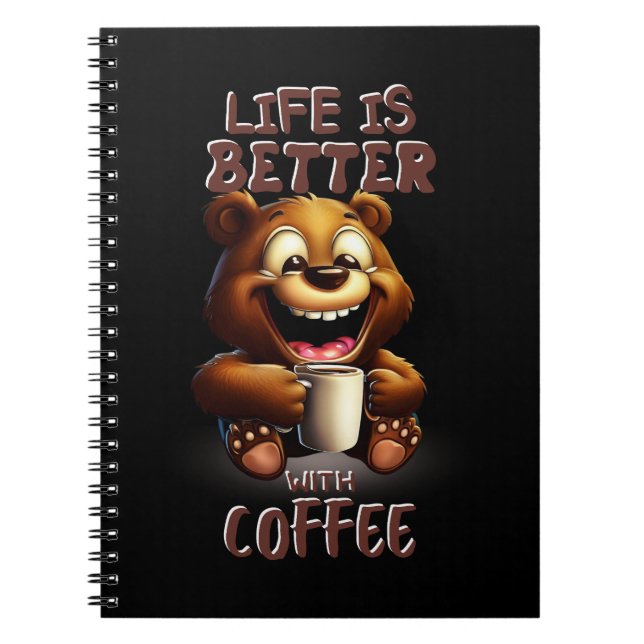CARNET LIFE IS BETTER WITH A COFFEE (Devant)