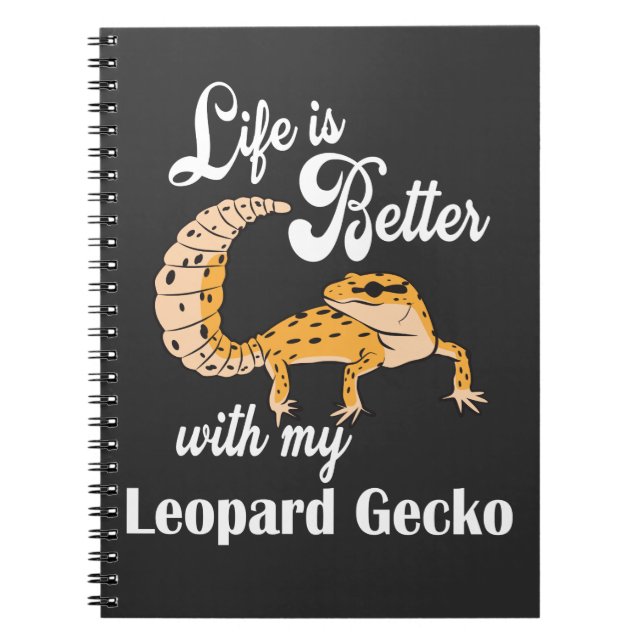 Carnet LIFE is Better with my léopard Gecko (Devant)