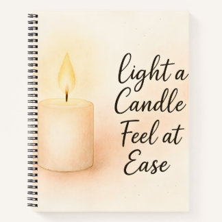 Carnet Light a Candle, Feel at Ease" Serenity 