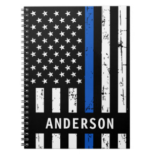 Carnet Ligne Bleue MinceCarnet d'agent de police personna