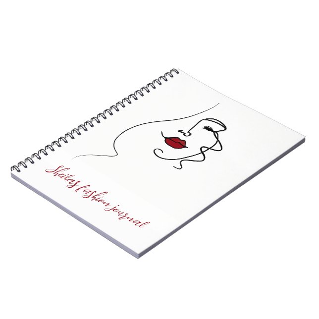 Carnet Ligne Dessiner le visage de la femme (Côté gauche)