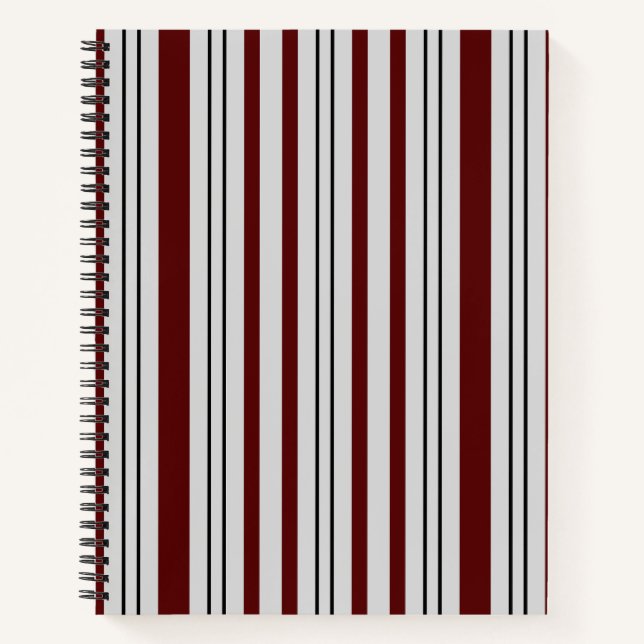 Carnet Lignes Brown et grises (Devant)