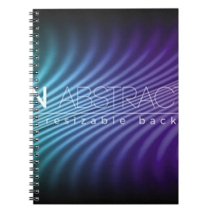 Carnet Lignes de néon brillant arrière - plan avec style 