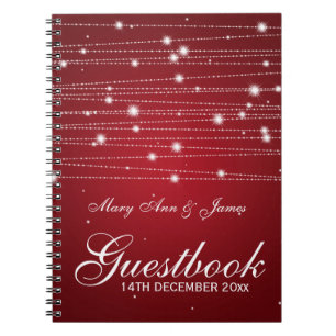 Carnet Lignes de scintillement de Guestbook de mariage